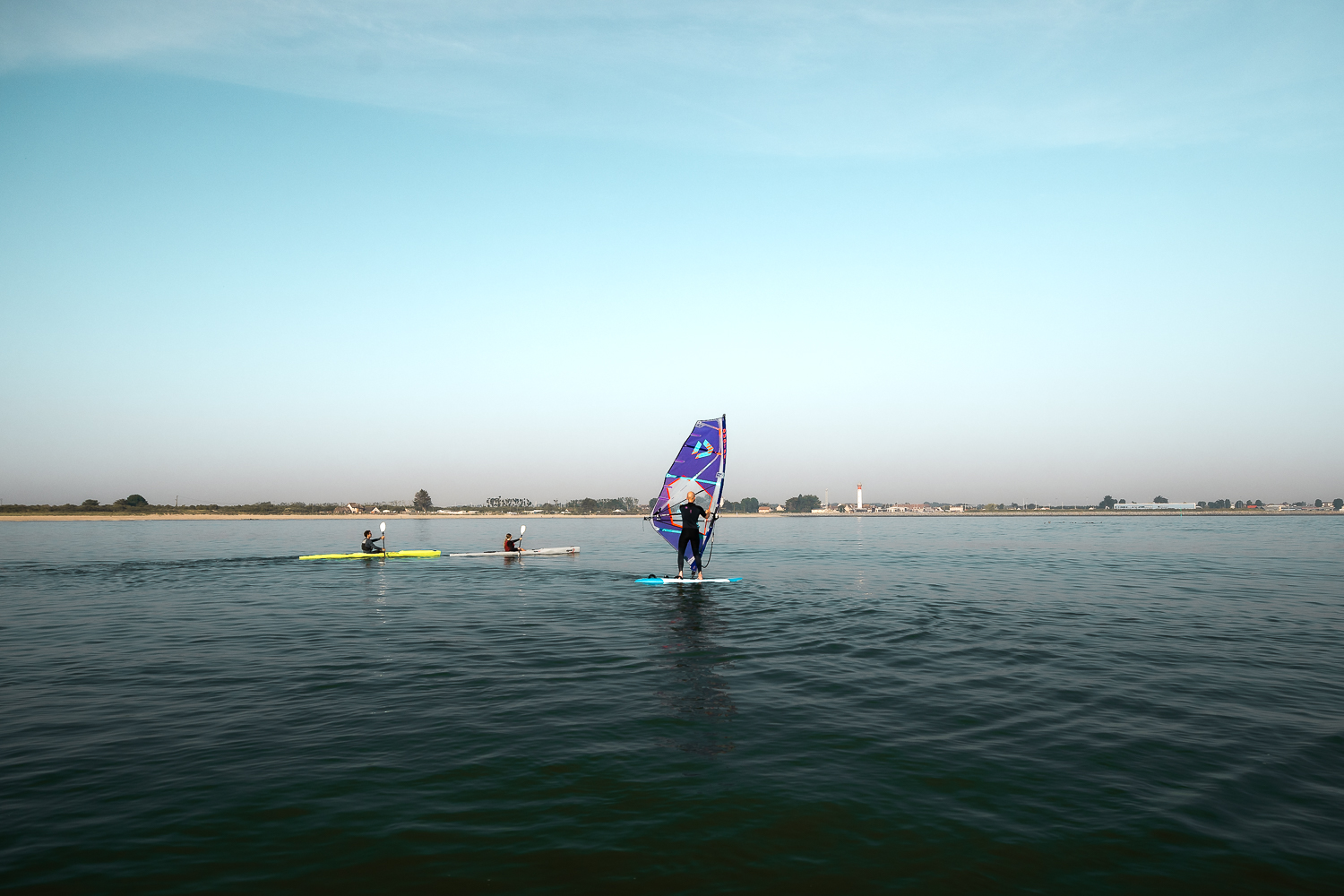 Initiation à la planche à voile dans le Calvados
