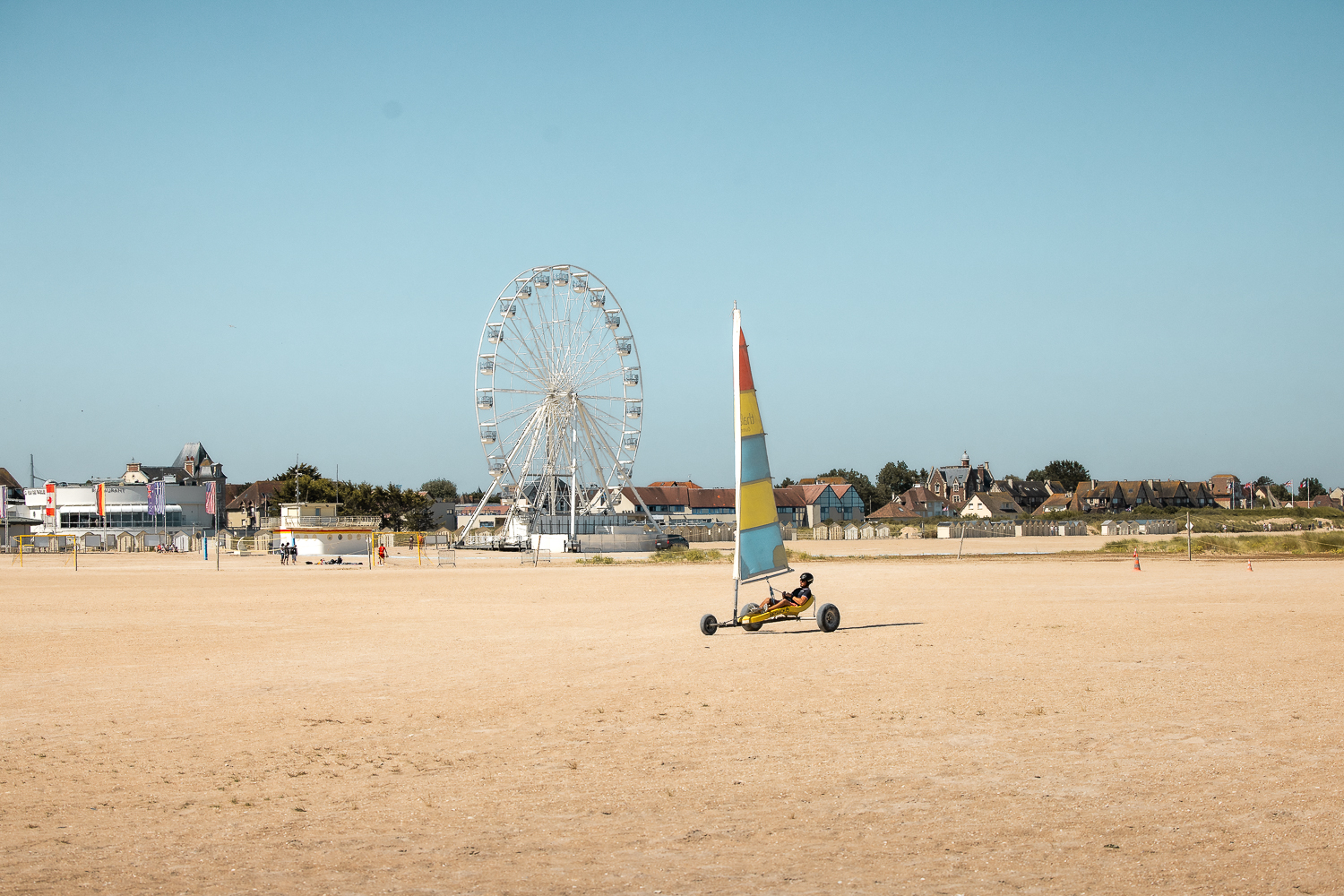 Initiation au char à voile dans le Calvados