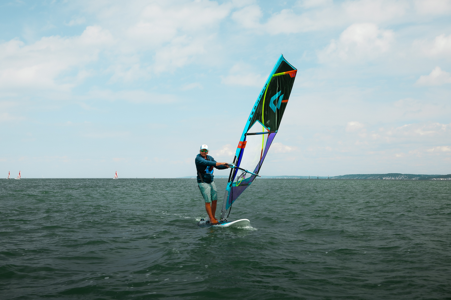 Initiation à la planche à voile dans le Calvados